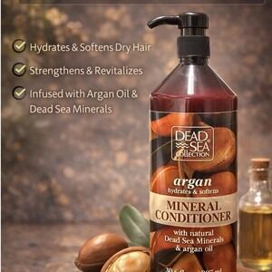 Dead Sea Collection Argan Mineral Conditioner Hydrating 30.6 fl oz Pump Bottle